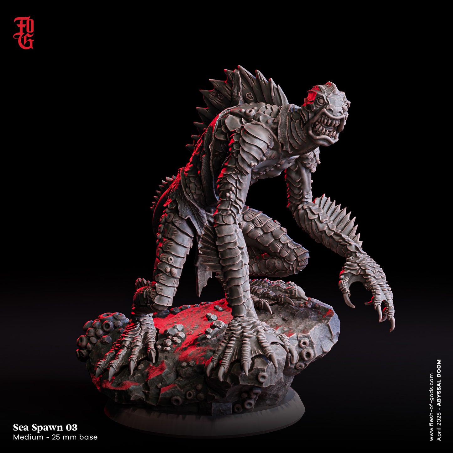 Figurine JDR Monstre Rejetons des profondeurs Flesh Of Gods Impression 3D