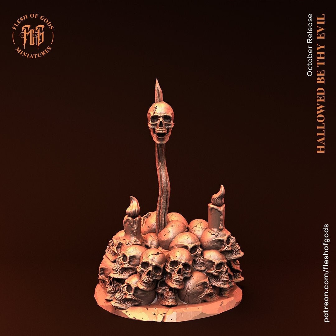 Figurine Pile de crane Flesh of Gods
