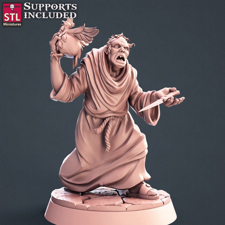 Figurine Prêtre 4 STL Miniatures Impression 3D