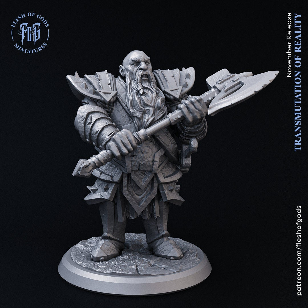 Figurine Duergar (Nain) Flesh of Gods