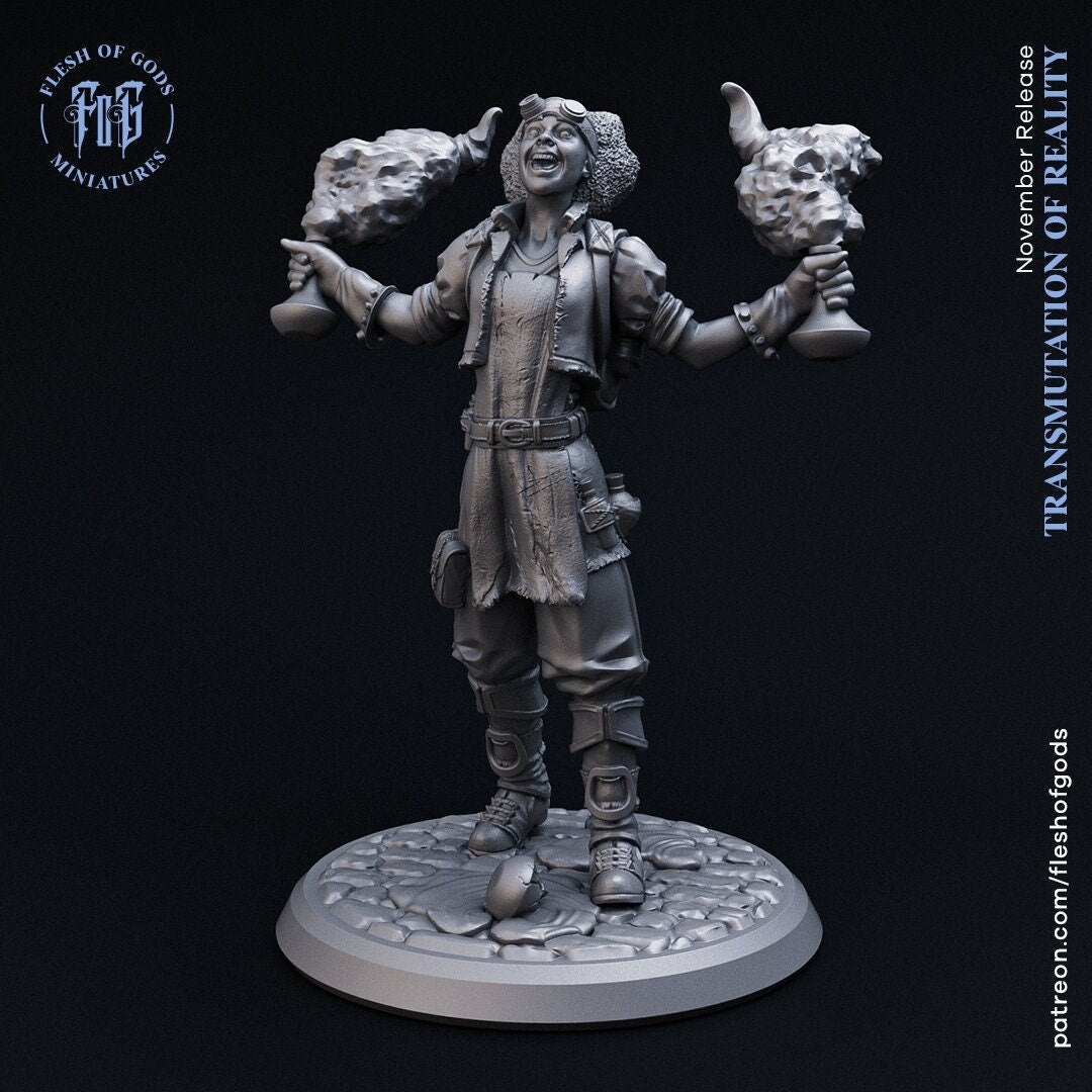 Figurine Femme alchimiste Flesh of Gods Impression 3D