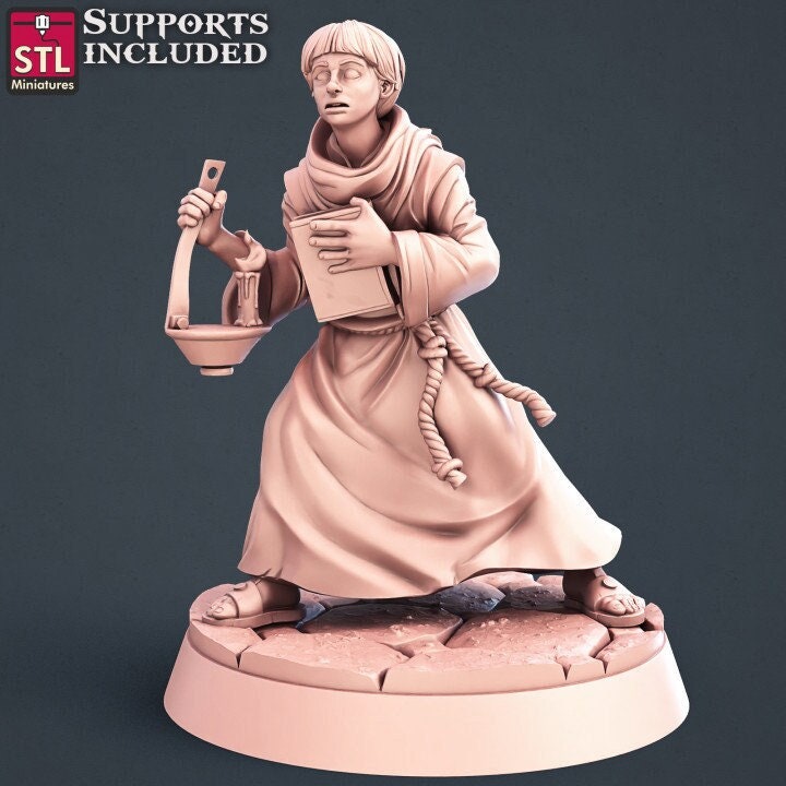 Jeune moine STL Miniatures Impression 3D