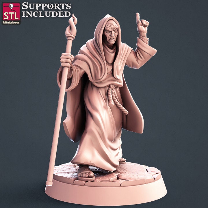 Figurine Prêtre 3 STL Miniatures Impression 3D
