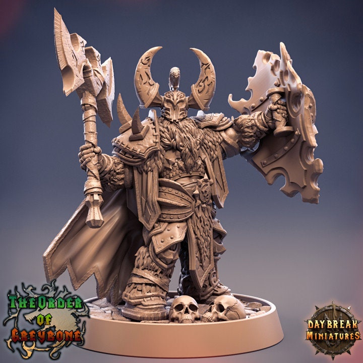 Figurine JDR Guerier Klaus Soulrender Daybreak Miniatures impression 3D