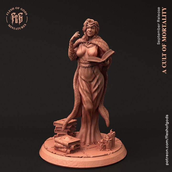 Figurine JDR Magicienne Flesh of Gods