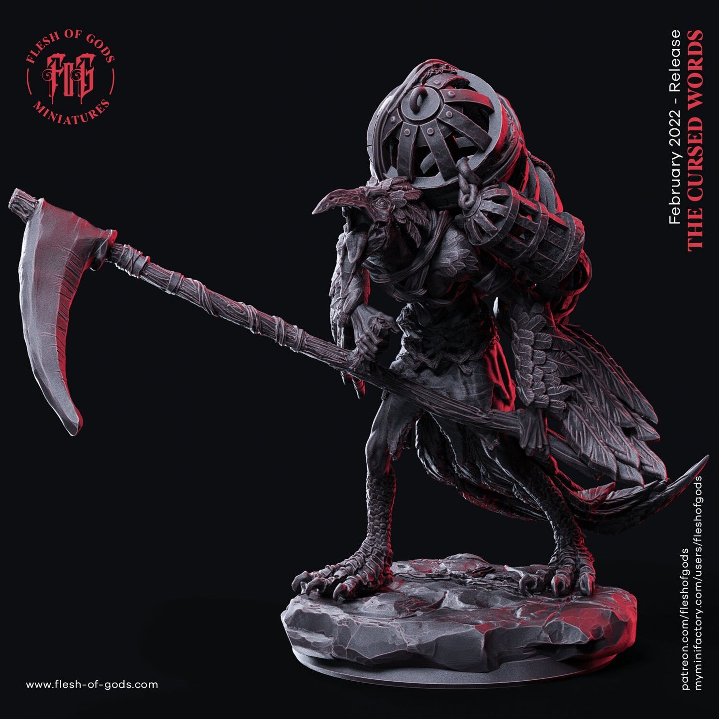 Figurine Corbeau marchant 02 Flesh of Gods
