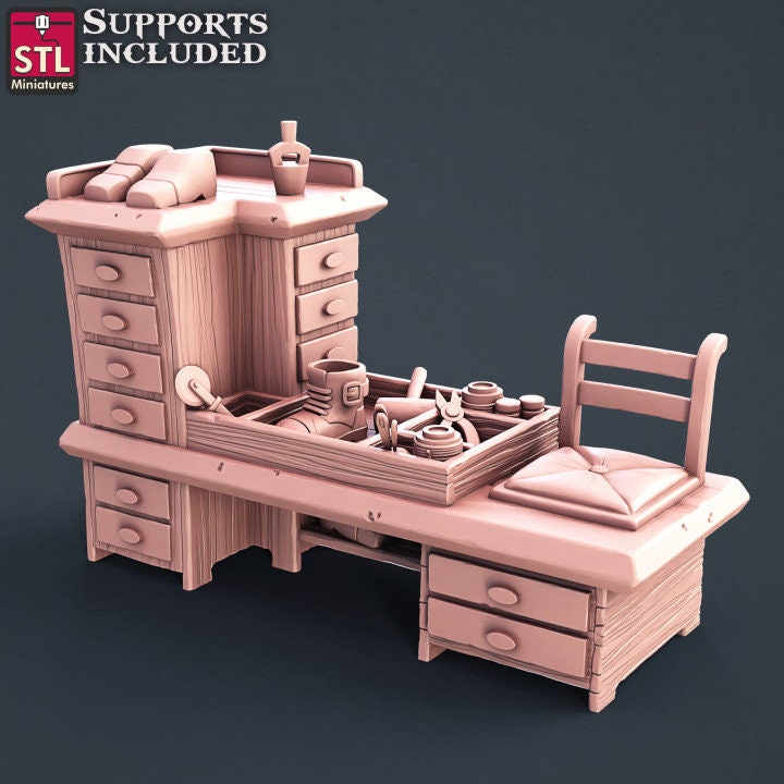 Figurine Cordonnier Set STL Miniatures Impression 3D