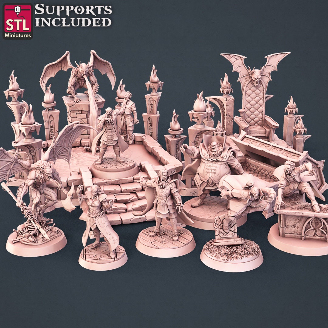 Figurine Seigneur vampire D STL Miniatures Impression 3D