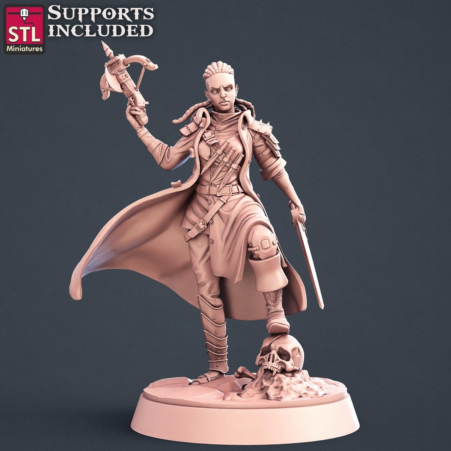 Figurine Chasseuse de vampire STL Miniatures Impression 3D