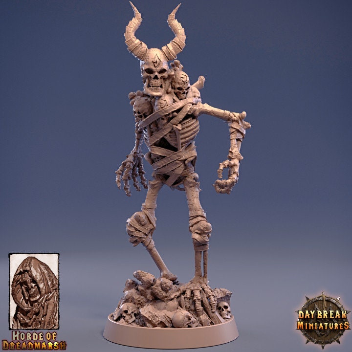 Figurine Jdr Golem D'os Daybreak Miniatures Figurine Miniature impression 3D