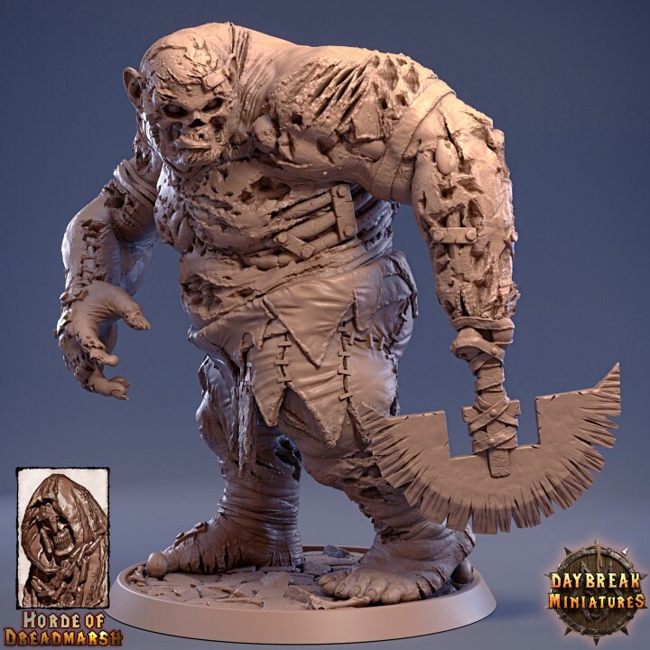 Figurine jdr Zombie Geant Daybreak Miniatures impression 3D
