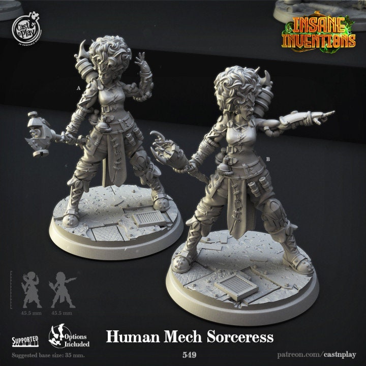 Figurine JDR Artificière Cast N Play Impression 3D