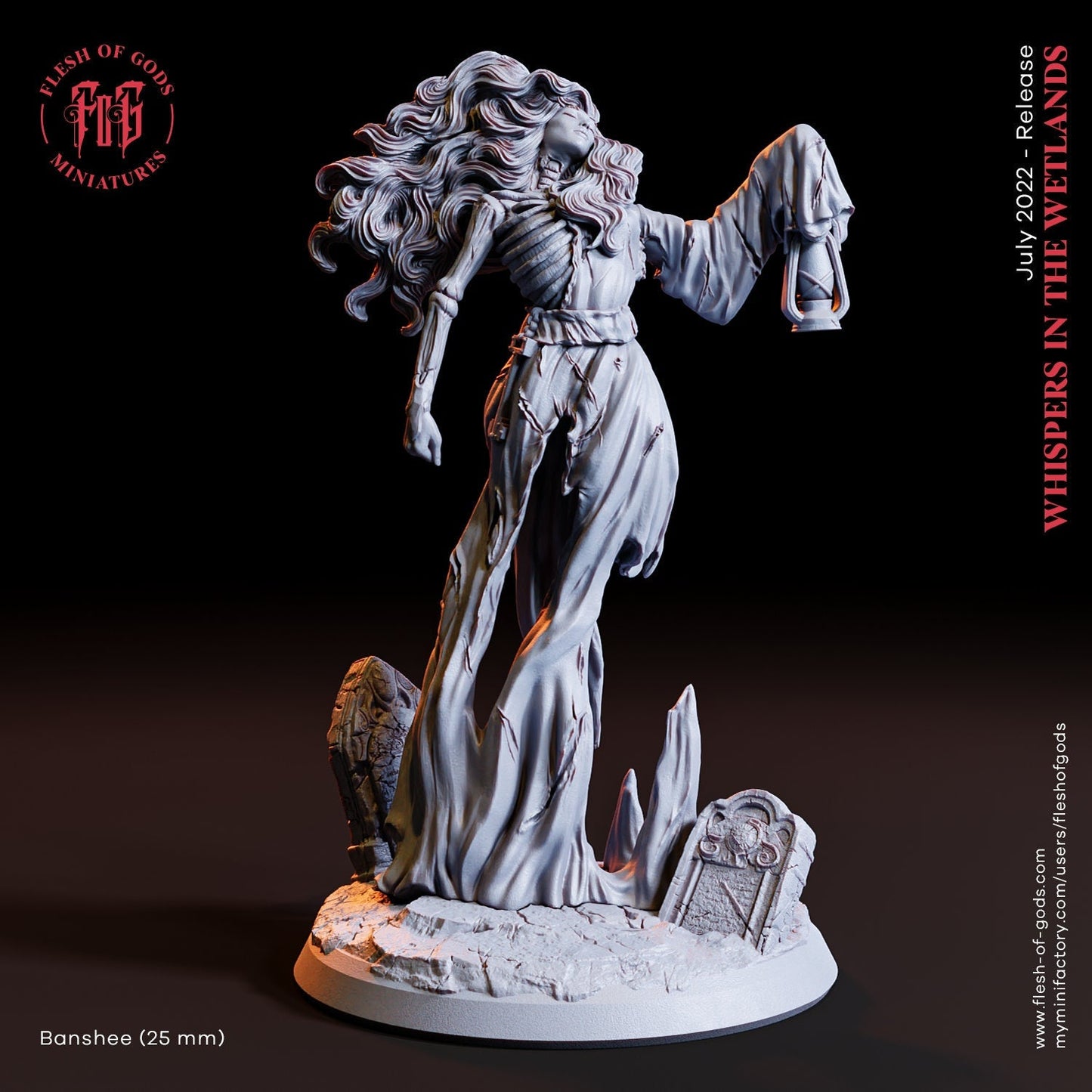 Figurine JDR Banshie Flesh of gods Impression 3D