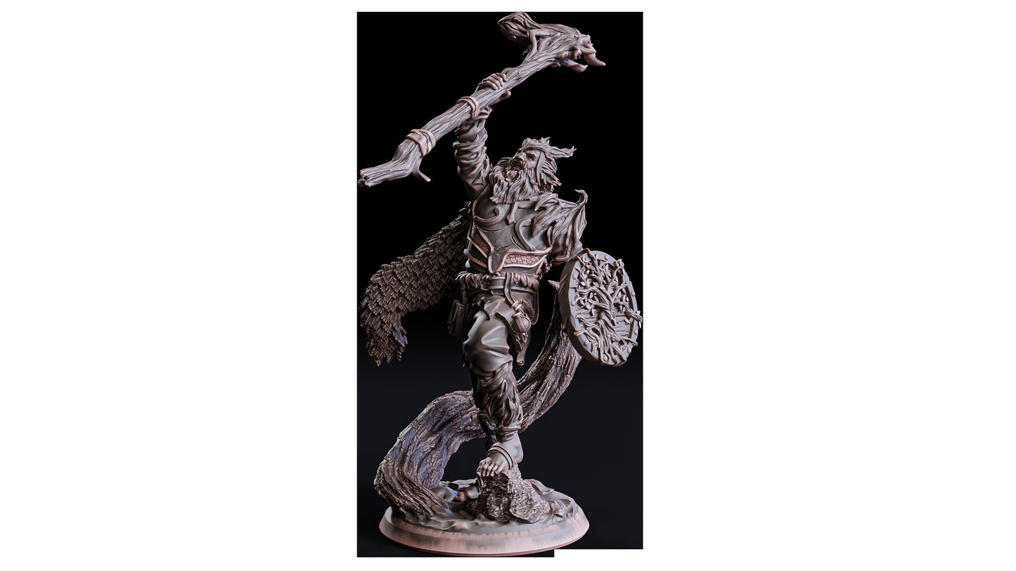 Figurine Druide Firbolg Flesh of Gods Impression 3D