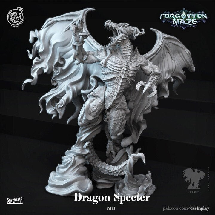 Figurine Dragon Spectrale Cast N Play Impression 3D
