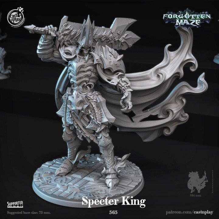 Figurine Roi Liche Cast N Play Impression 3D