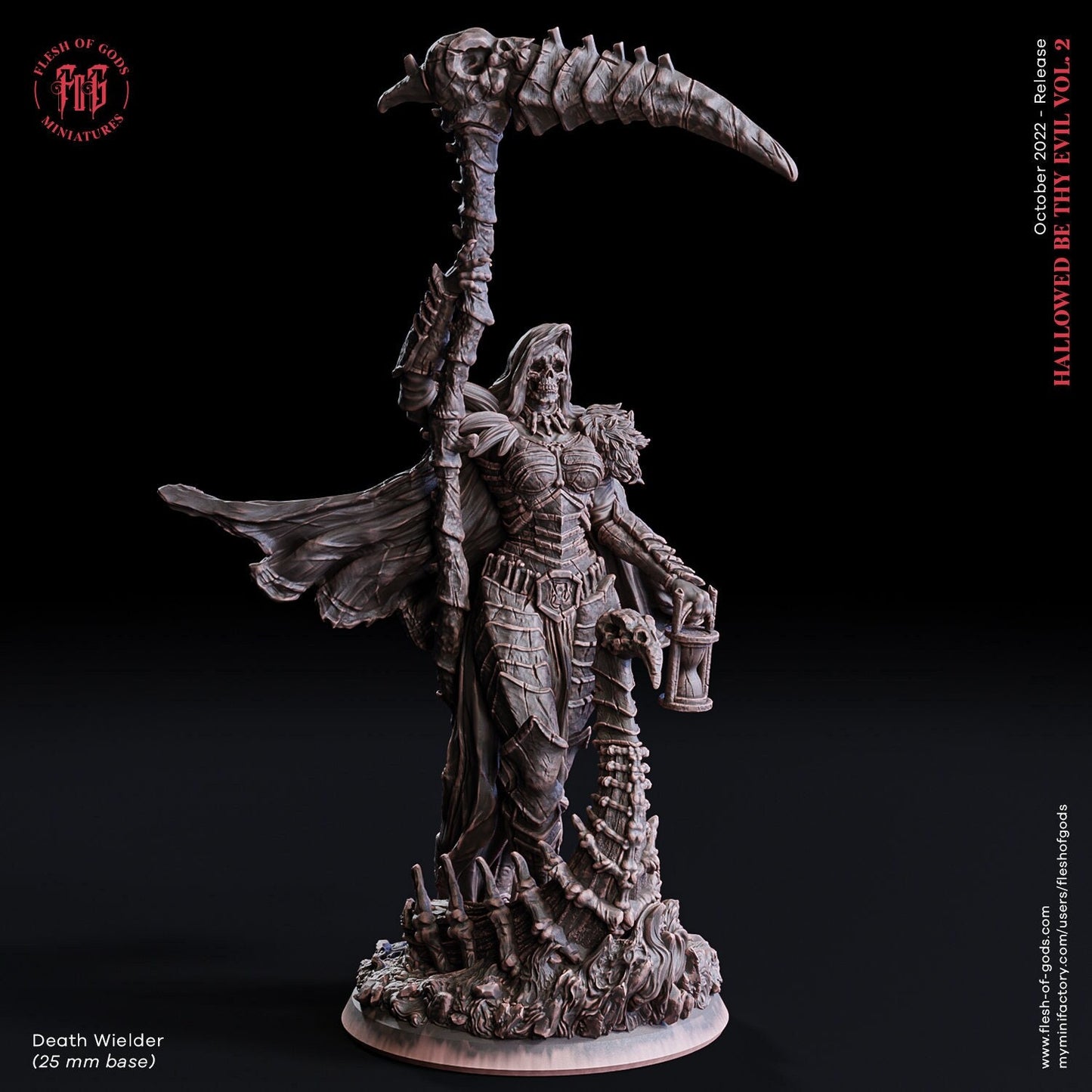 Figurine JDR Faucheuse Flesh of Gods Impression 3D