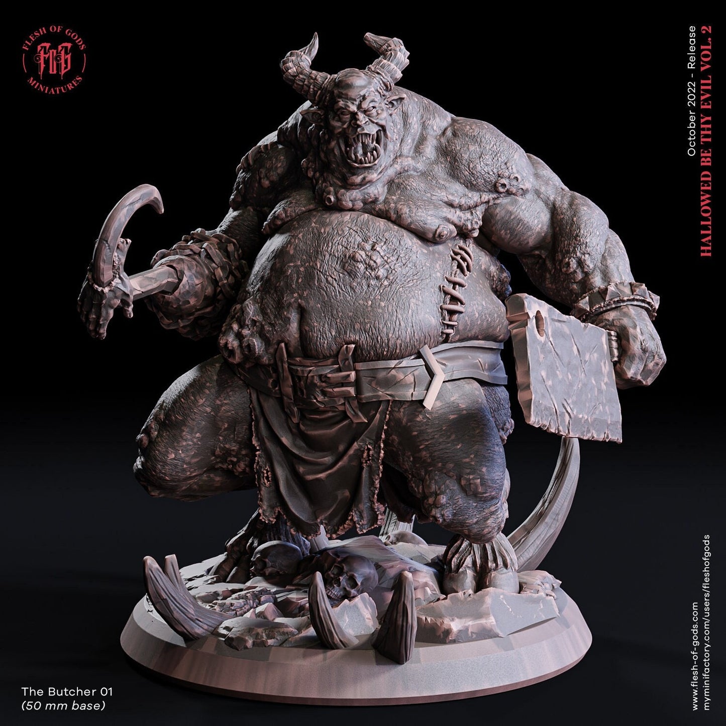 Figurine Diable Boucher 01 Flesh Of Gods Impression 3D