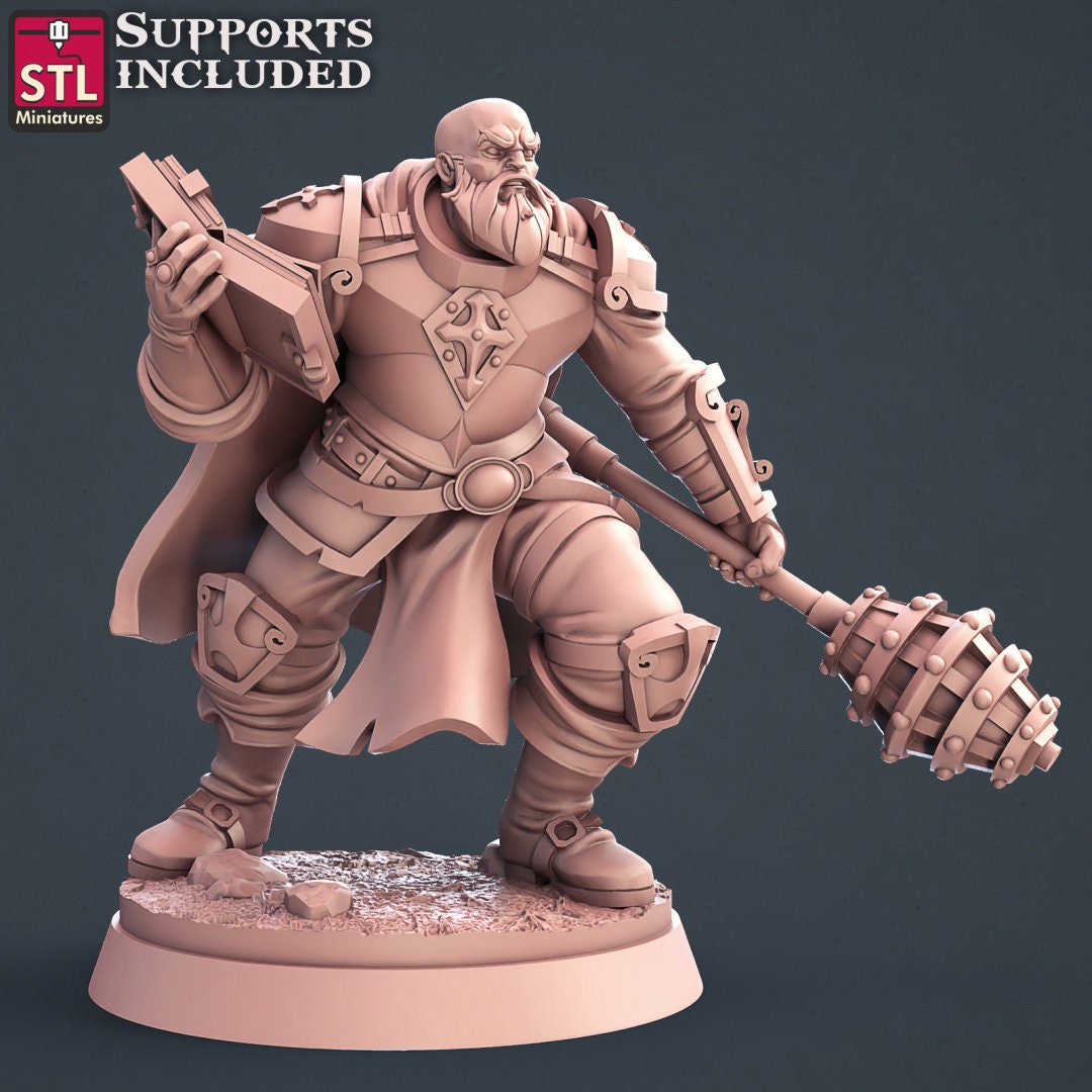 Figurine Pack Clerc Stl Miniatures Impression 3D