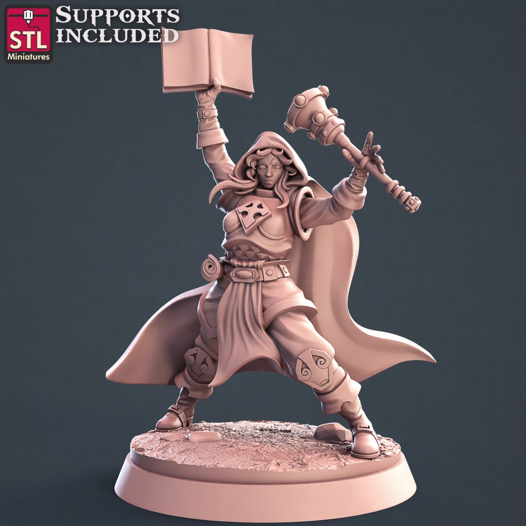 Figurine Pack Clerc Stl Miniatures Impression 3D