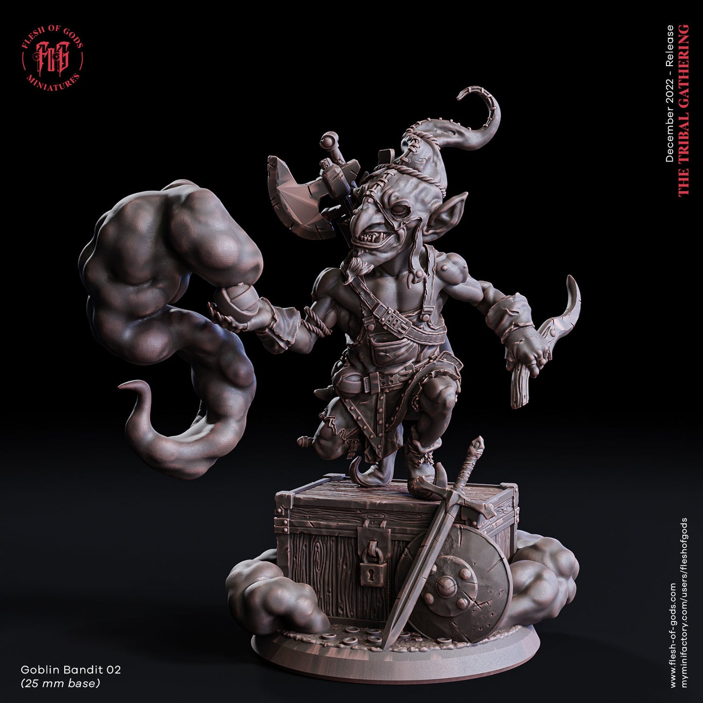 Figurine Bandit Gobelin 02 Flesh Of Gods Impression 3D