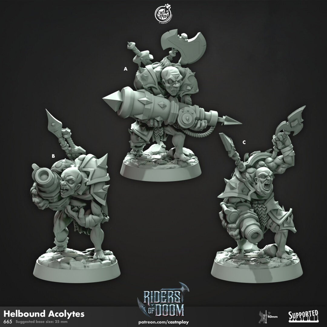 Figurine JDR Acolytes Infernal Cast N Play Impression 3D