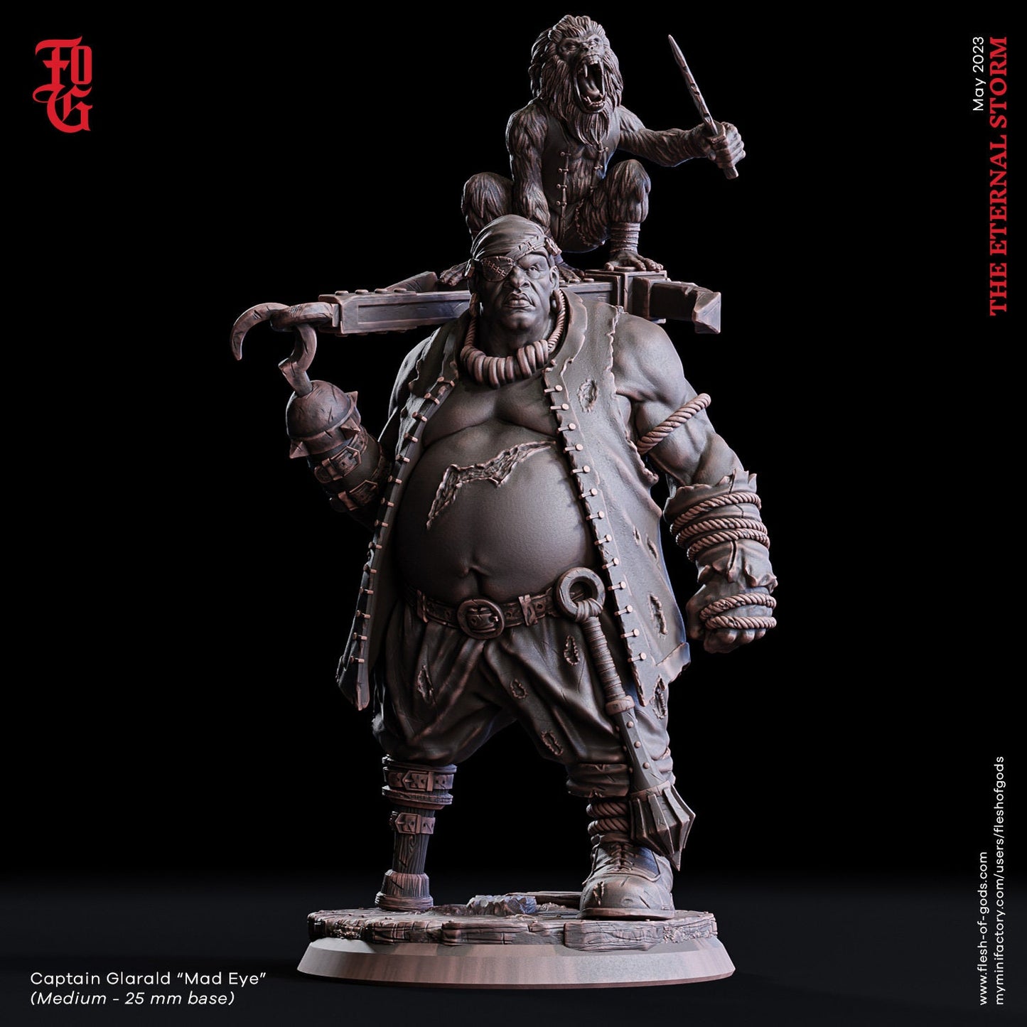 Figurine Heros Pirates Flesh Of Gods Impression 3D
