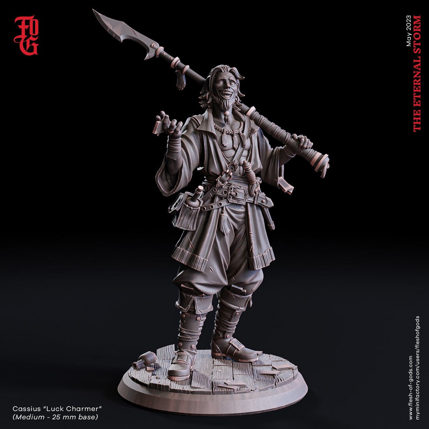 Figurine Heros Pirates Flesh Of Gods Impression 3D