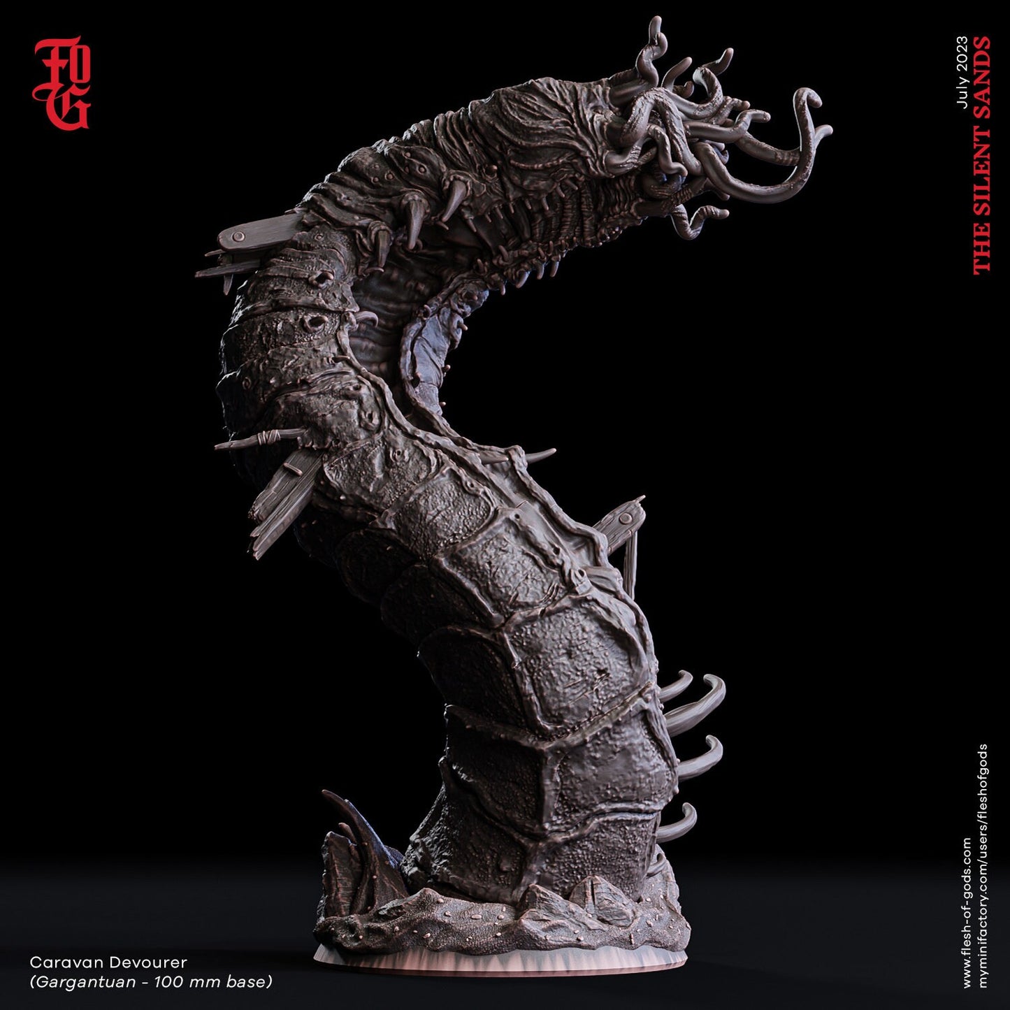 Figurine JDR Vers Geant Flesh Of Gods Impression 3D