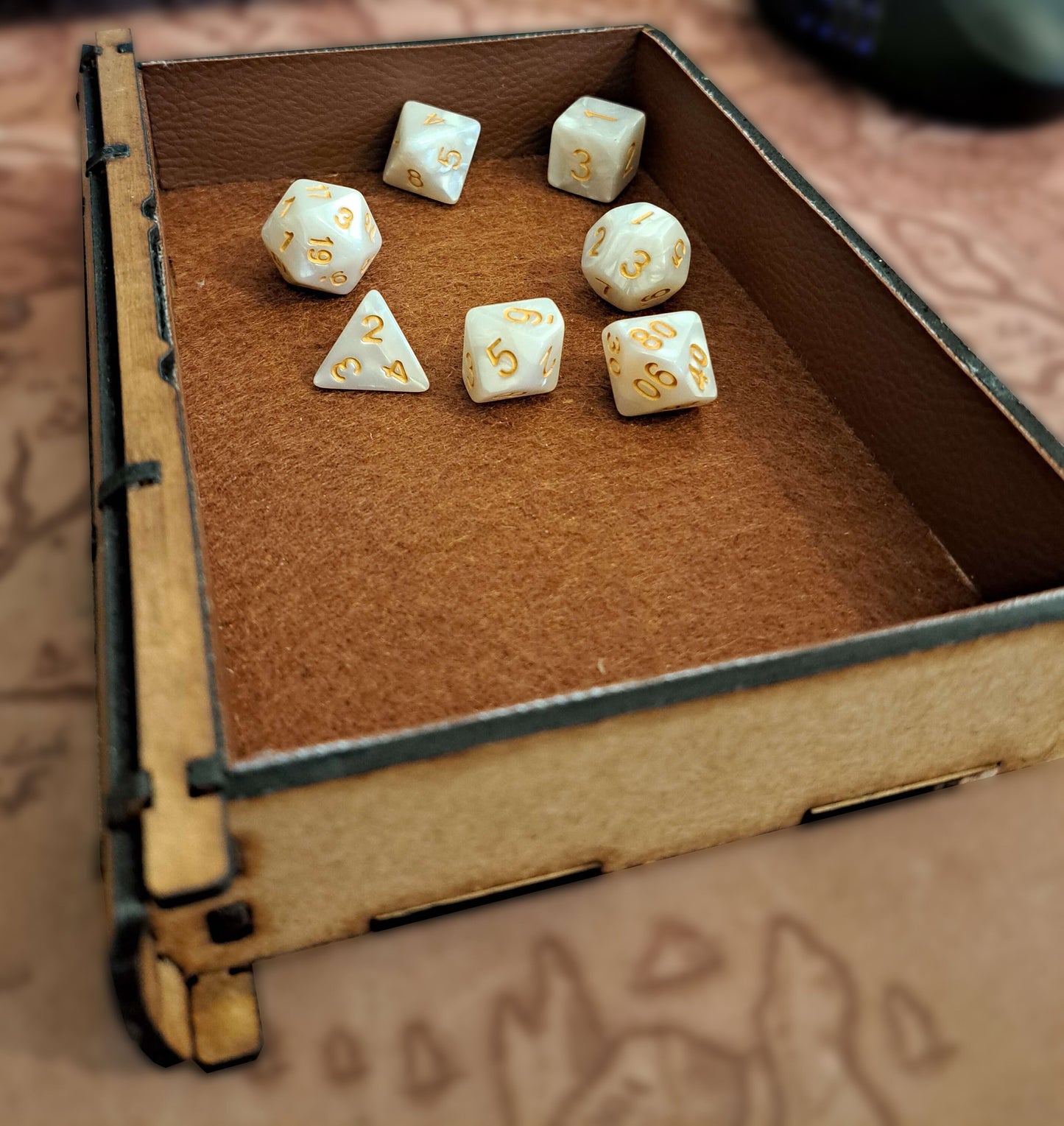 Piste a dés JDR Paladin - Guerrier livre rangement transport figurine ET dés Donjons et Dragons