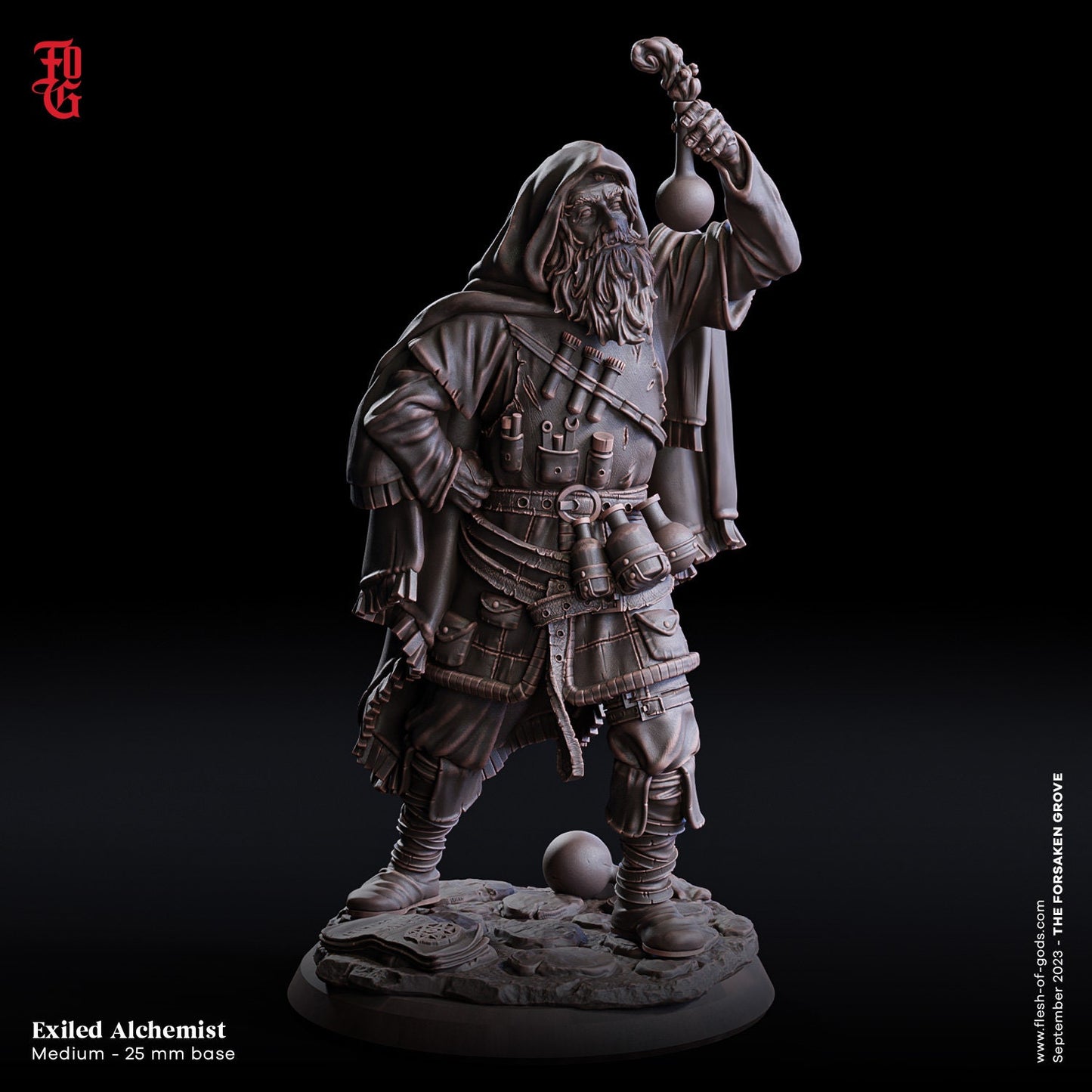Figurine JDR Alchimiste Flesh Of Gods Impression 3D