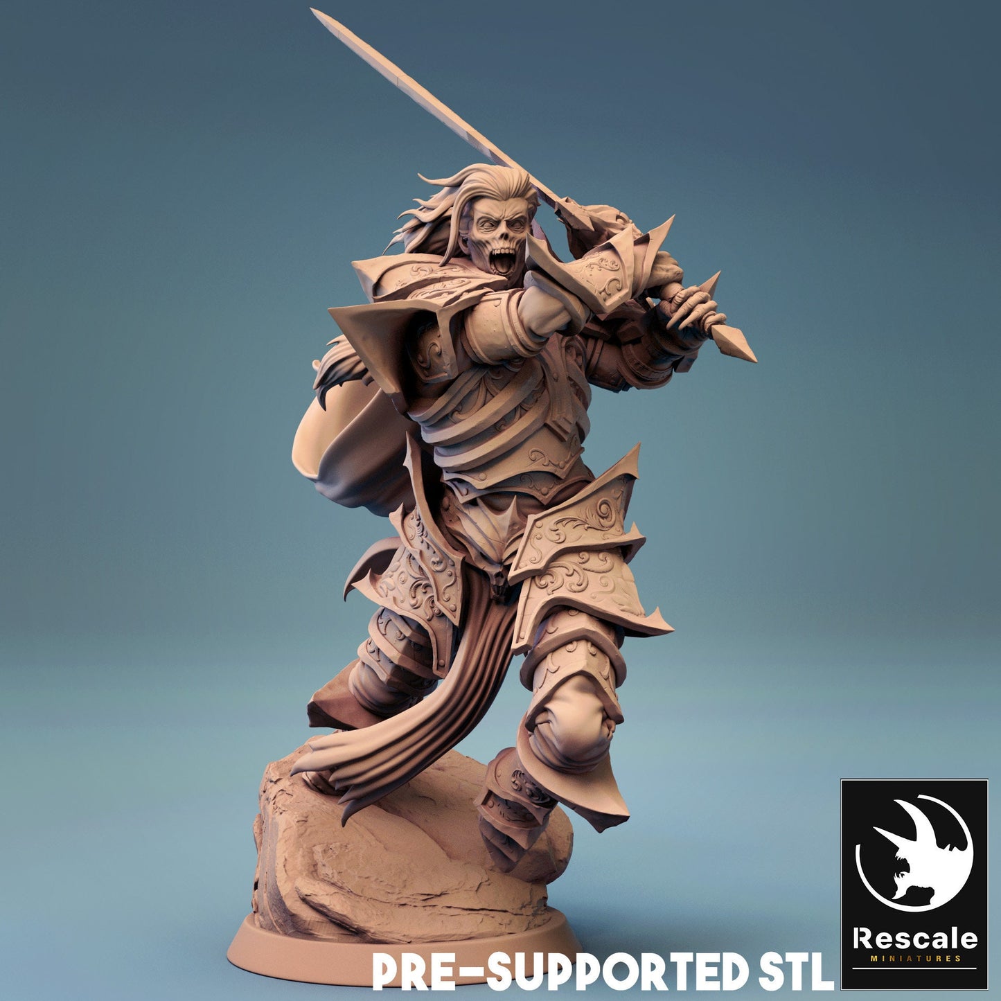 Figurine JDR Necromancien 1 Rescale Miniatures Impression 3D