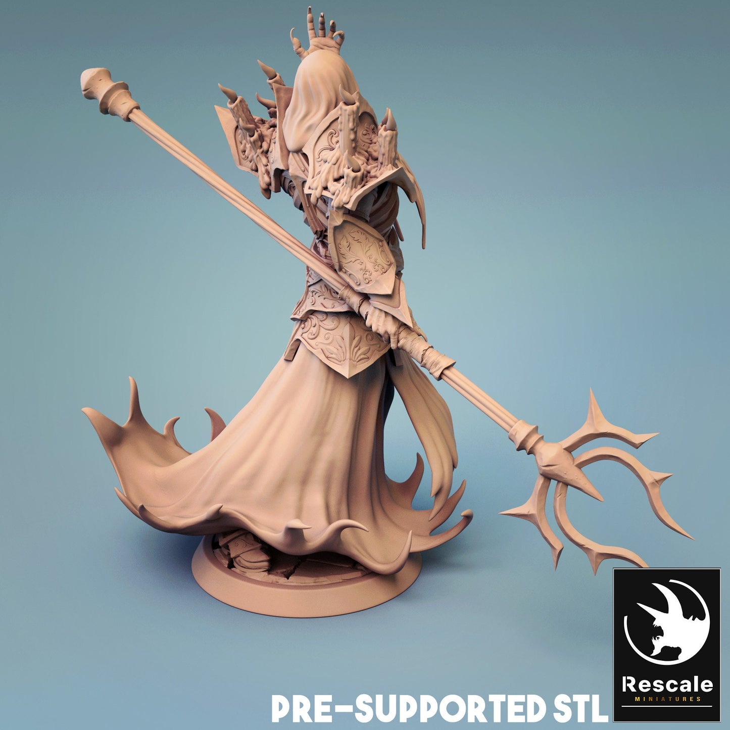 Figurine JDR Nécromancien 2 Rescale Miniatures Impression 3D