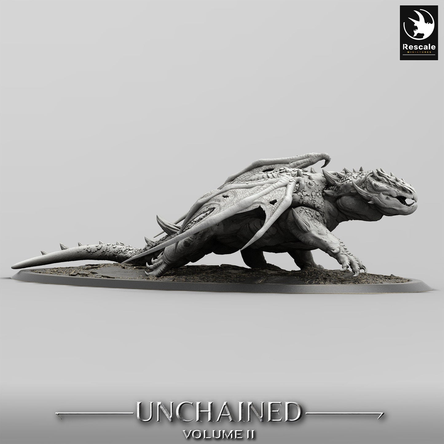 Figurine Jdr Dragon Volcanique Rescale Miniatures Impression 3D