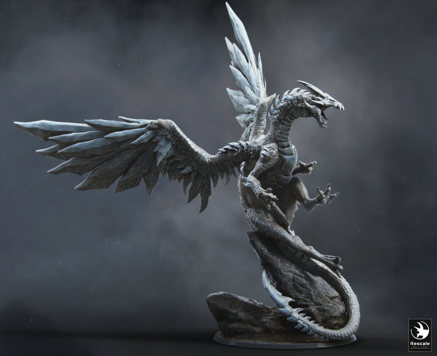 Figurine JDR Dragon d'Acier Ancien Rescale Miniatures Impression 3D
