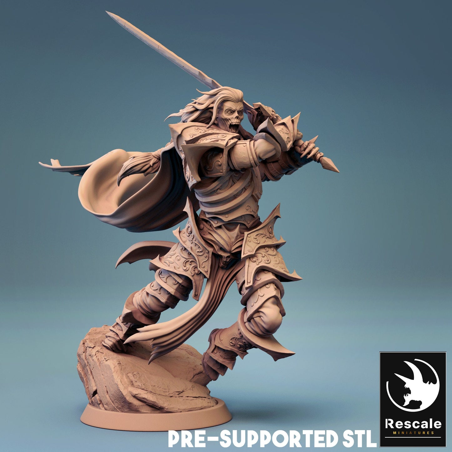 Figurine JDR Necromancien 1 Rescale Miniatures Impression 3D