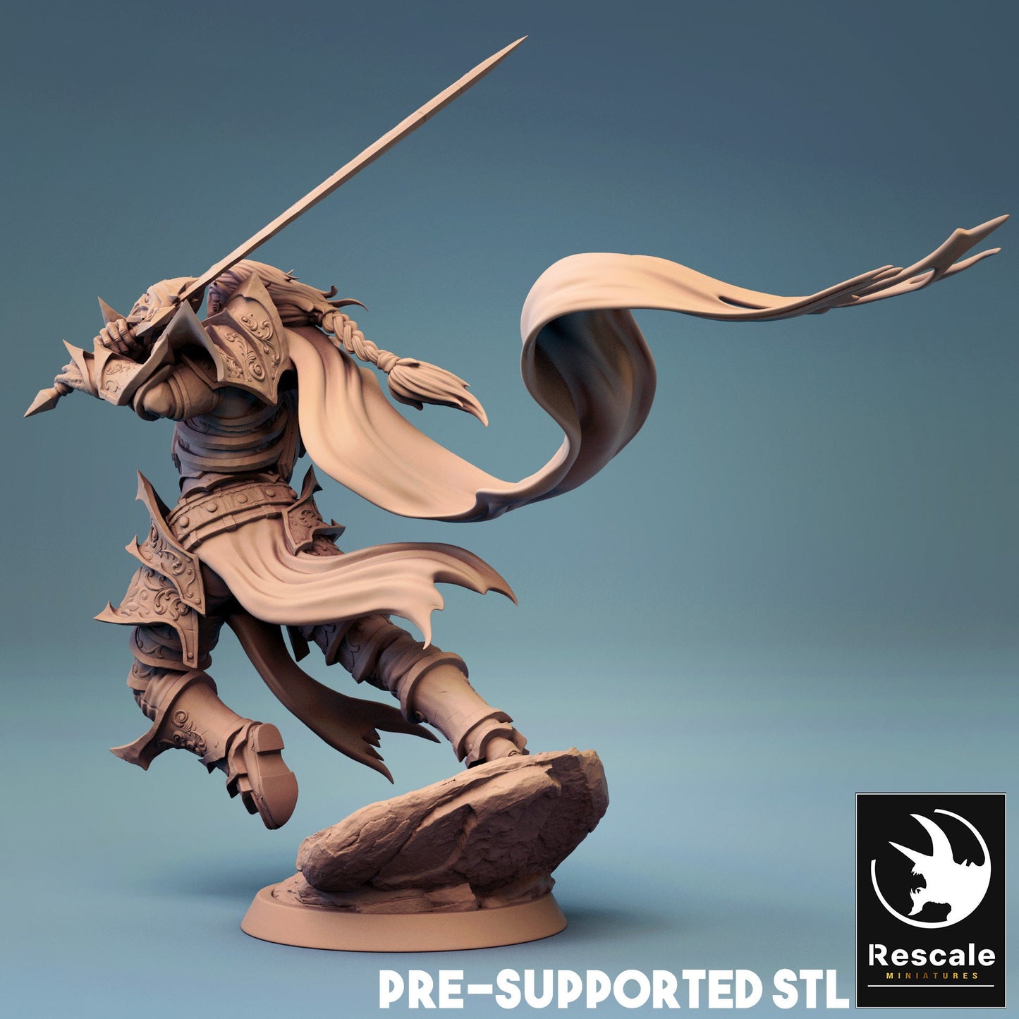 Figurine JDR Necromancien 1 Rescale Miniatures Impression 3D