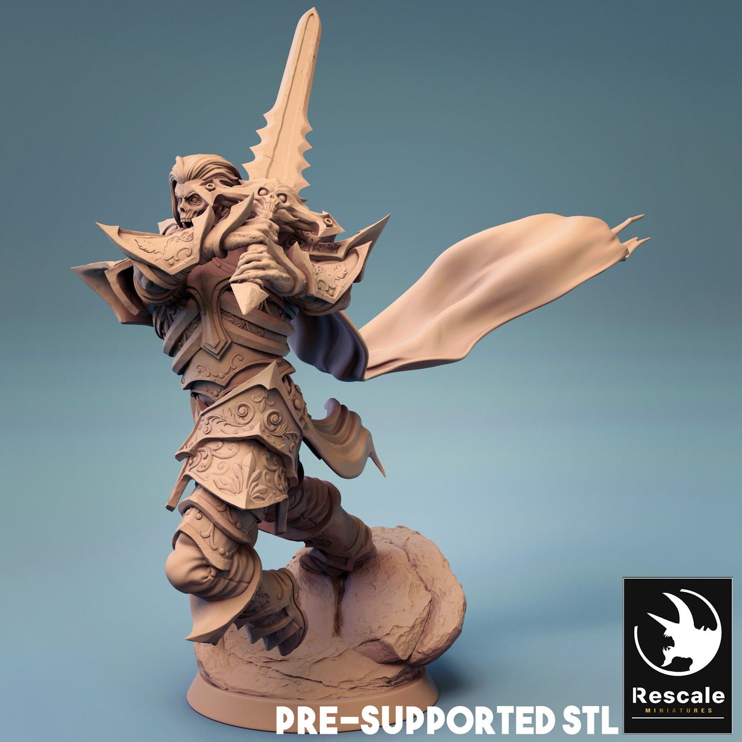 Figurine JDR Necromancien 1 Rescale Miniatures Impression 3D