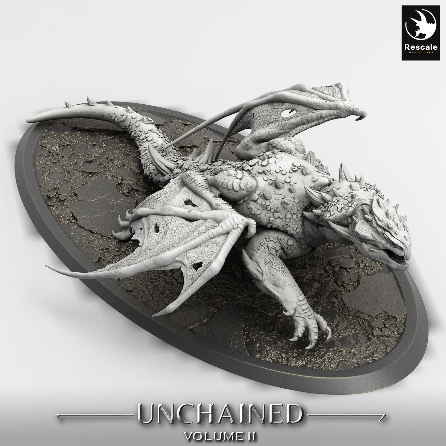 Figurine Jdr Dragon Volcanique Rescale Miniatures Impression 3D