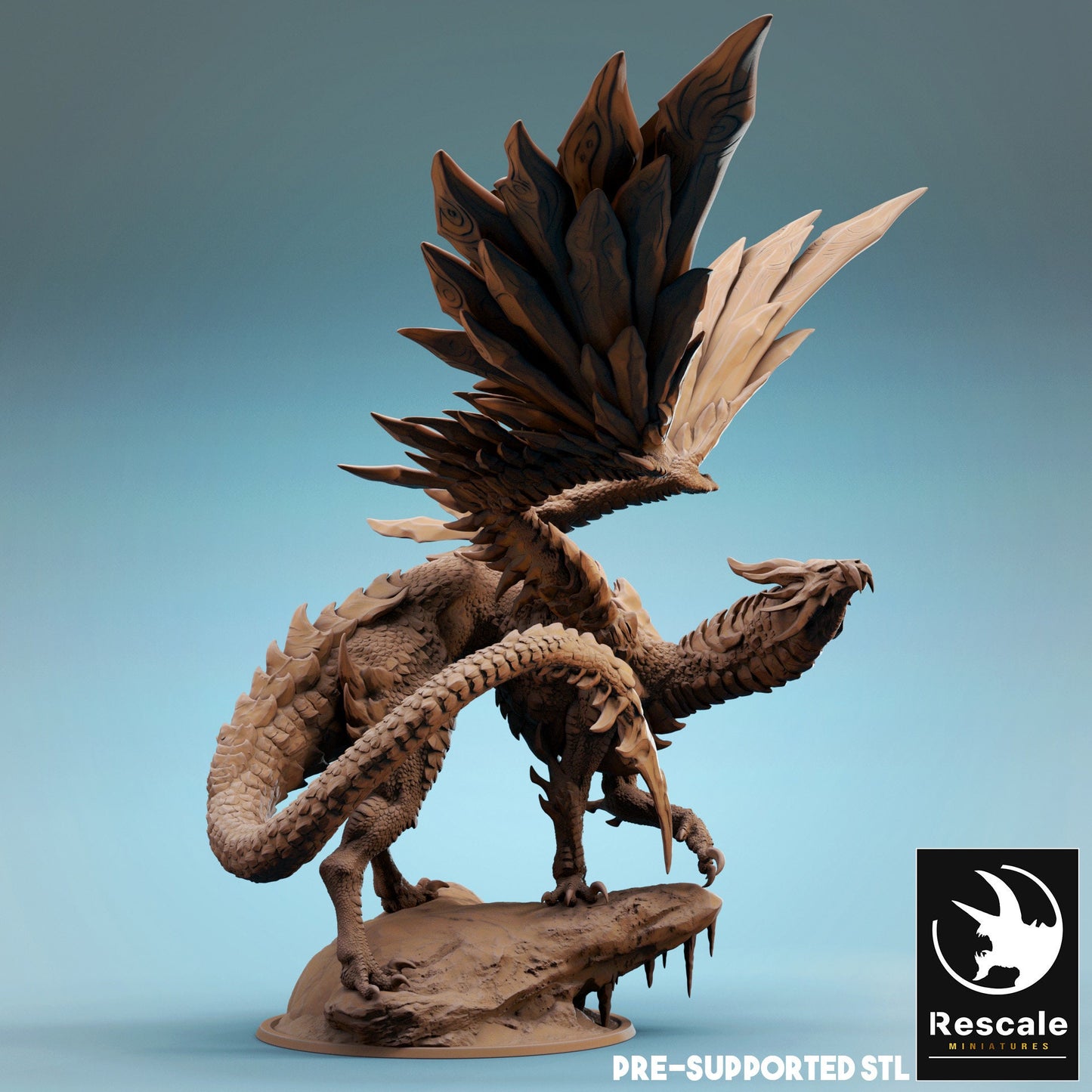Figurine JDR Dragon d'Acier Ancien Rescale Miniatures Impression 3D