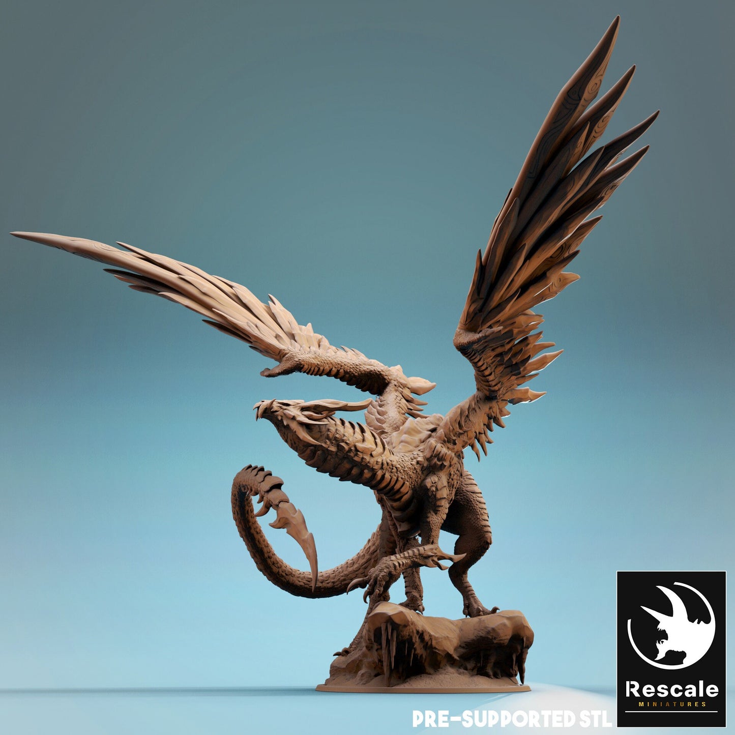 Figurine JDR Dragon d'Acier Ancien Rescale Miniatures Impression 3D