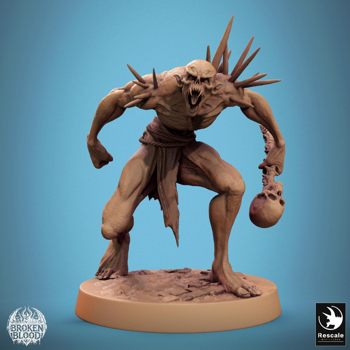 Figurine JDR Goule Enrager Rescale Miniatures Impression 3D