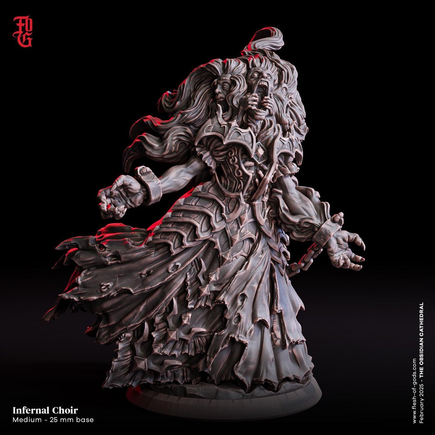 Figurine JDR Chanteur Infernal Flesh Of Gods Impression 3D