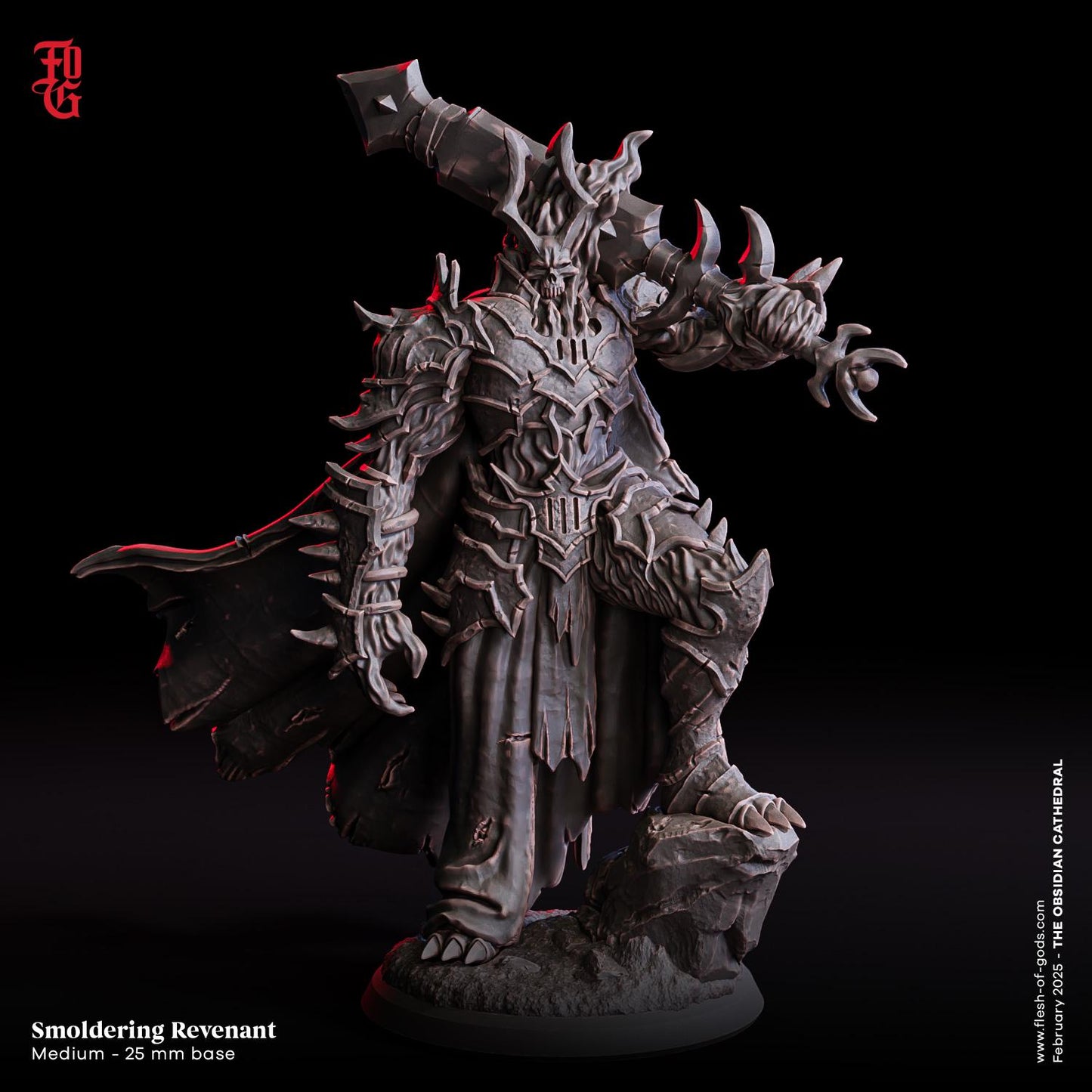 Figurine JDR Revenant Fumant Flesh Of Gods Impression 3D