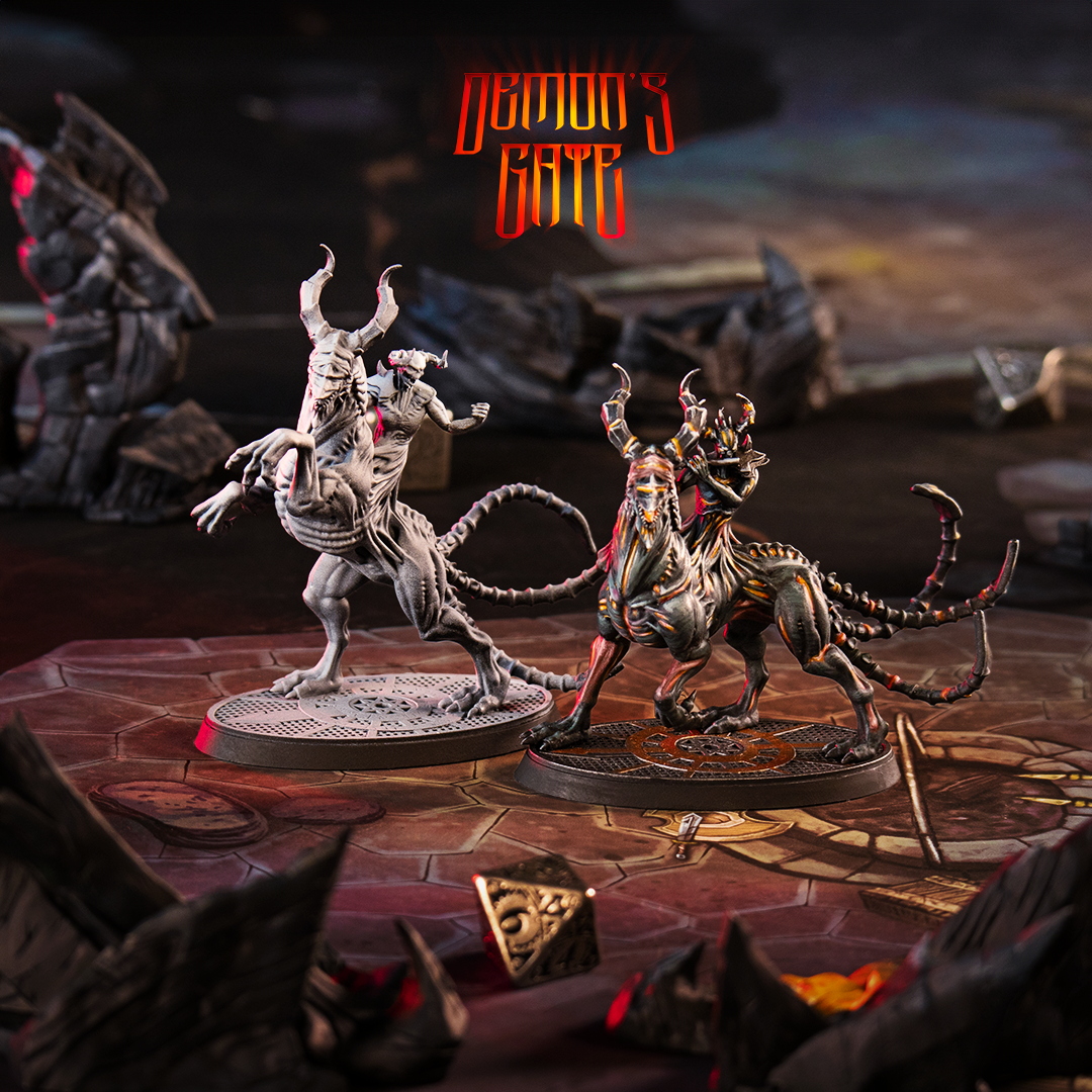 Figurine JDR Chevaucheurs infernaux CastnPlay Impression 3D