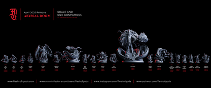 Figurine JDR – Monstre Marid Abyssal Flesh Of Gods – Impression 3D