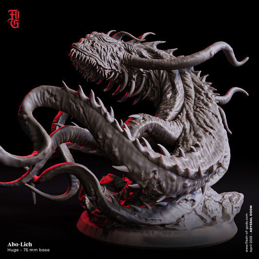 Figurine Minaiture JDR Aboleth Liche Flesh Of Gods Impression 3D