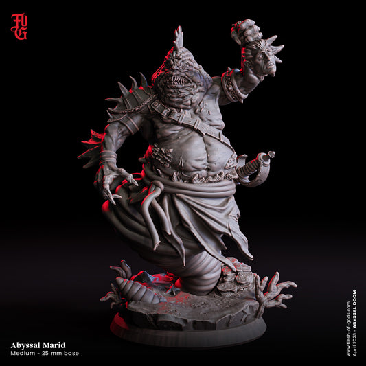 Figurine JDR – Monstre Marid Abyssal Flesh Of Gods – Impression 3D