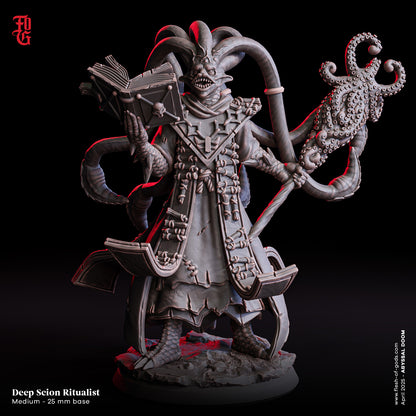 Figurine JDR – Ritualiste Scion Abyssal Flesh Of Gods – Impression 3D