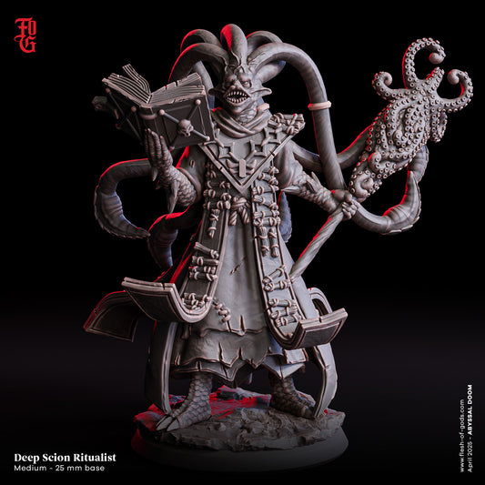 Figurine JDR – Ritualiste Scion Abyssal Flesh Of Gods – Impression 3D